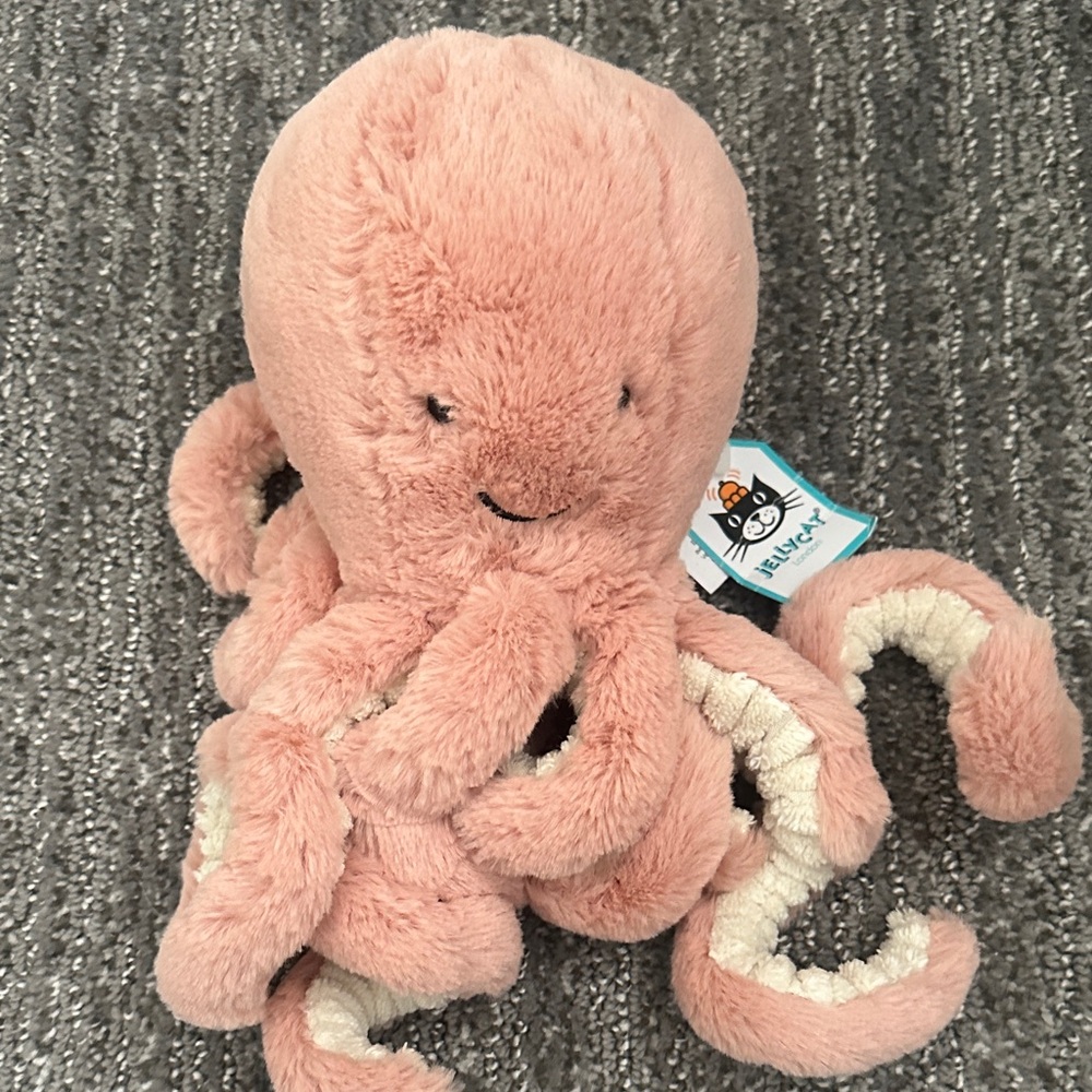 Jelly Cat pink  Octopus Toy